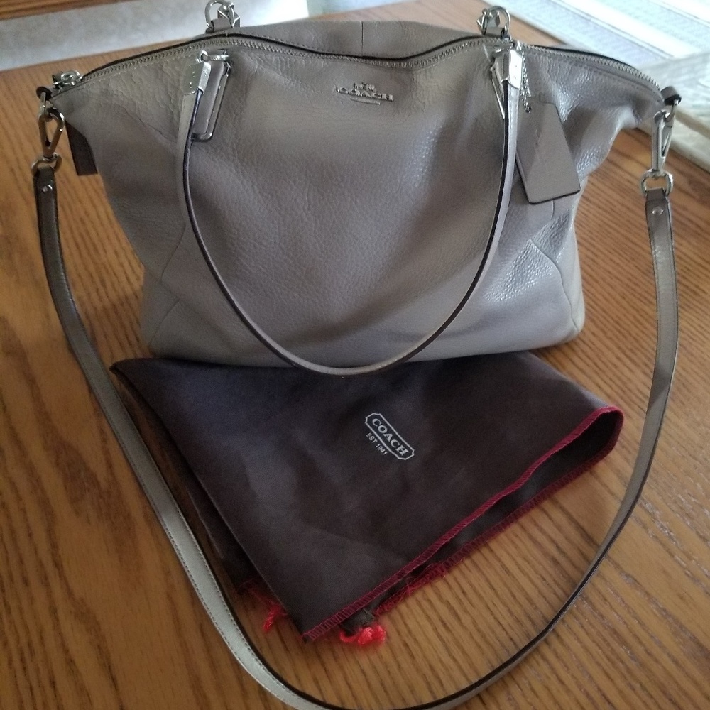 Authentic Coach Pebbled Leather Satchel Bag